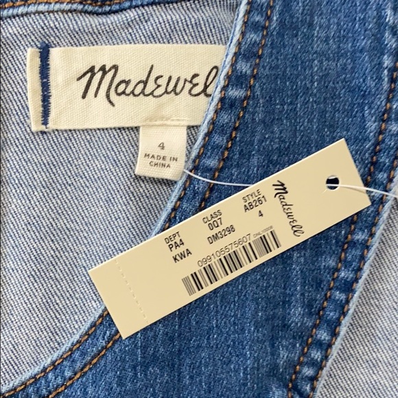 Madewell Denim Halter Wide-Leg Jumpsuit - Picture 6 of 8